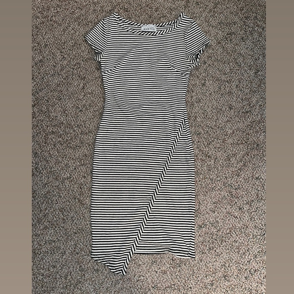 Striped Black Bead Dress